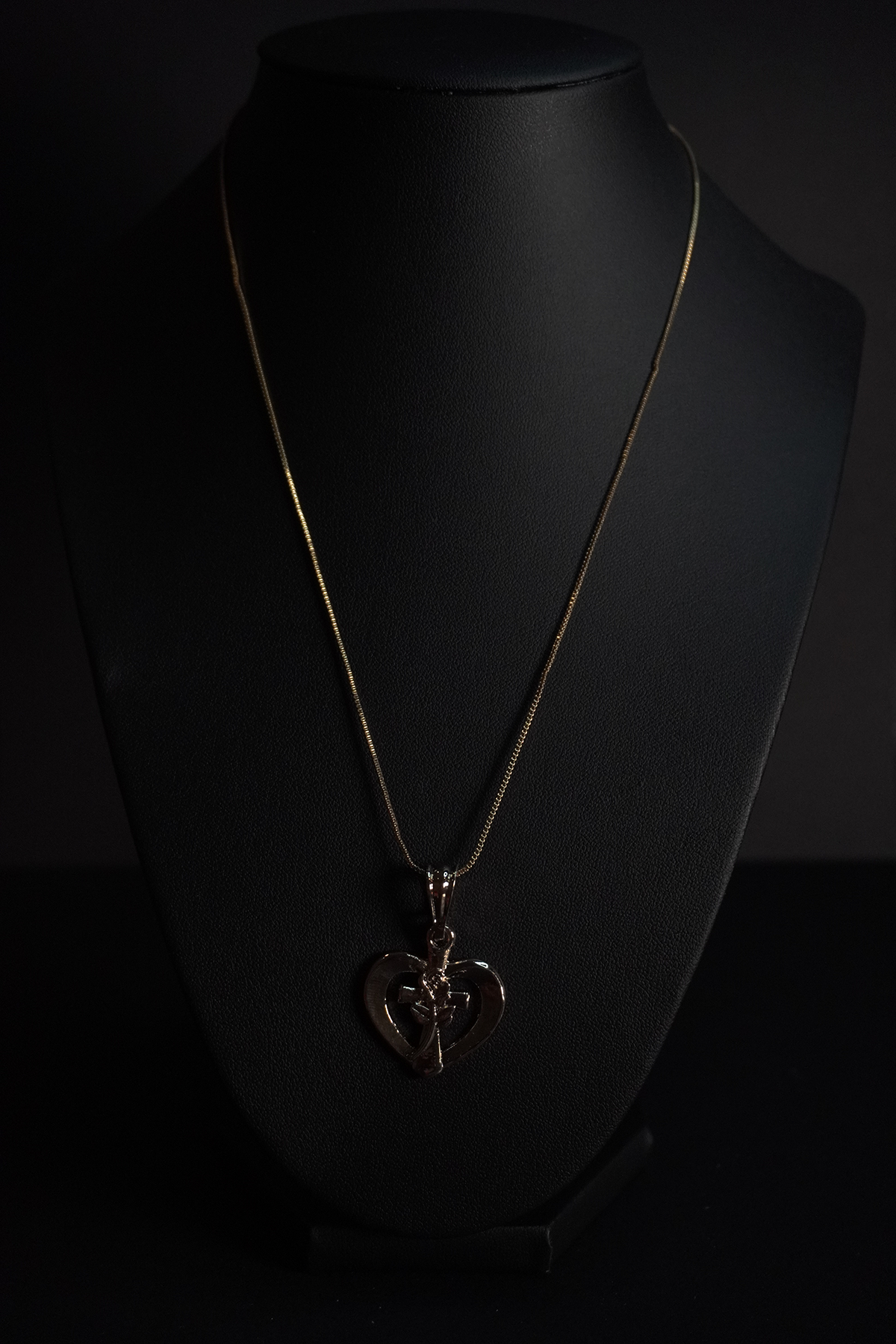 Gold Heart For Him Pendant Necklace