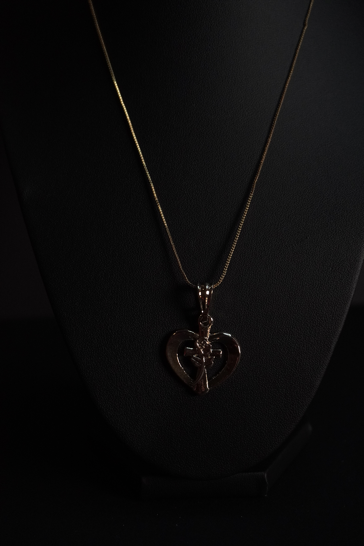Gold Heart For Him Pendant Necklace